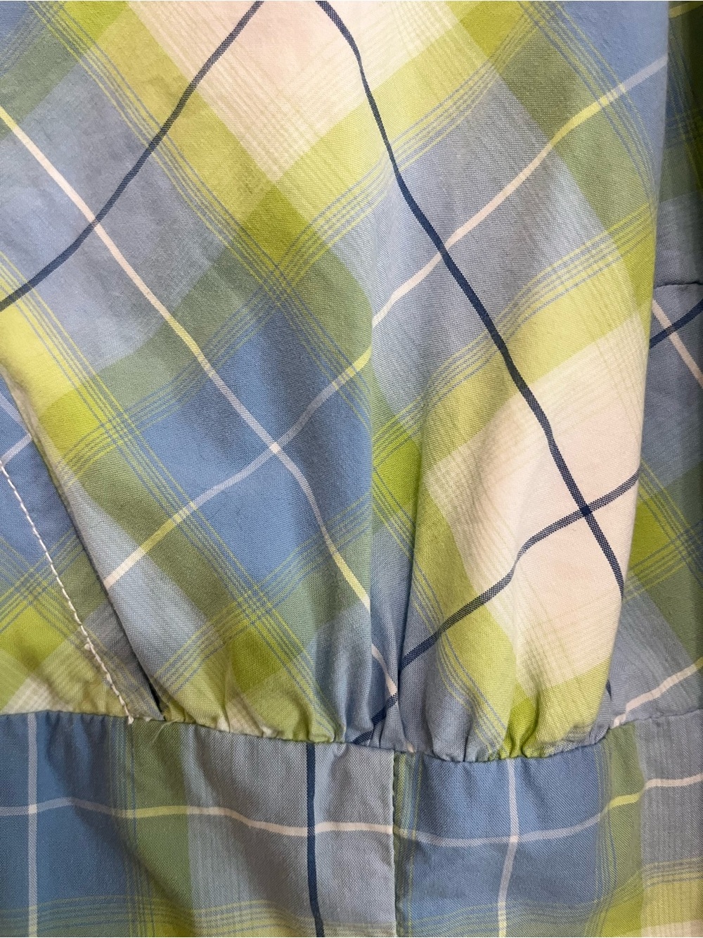 Tommy Hilfiger Cotton Plaid Maxi Dress Coastal Grandmacore Quiet Luxury Size 20 - Picture 10 of 16